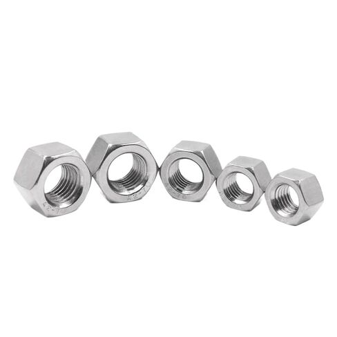 316 201 Stianless Steel Hexagon Thickened Nuts Extended Nuts M5 M6 M8 M10 M12 M14 M16 M18 M20 M24 M27 M30 M33(316 M10 5pcs) in Kuwait