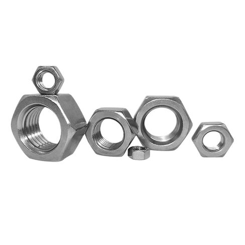 304 Stainless Steel Hexagon Nuts M2 M2.5 M3 M4 M5 M6 M8 M10 M12 M14 M16 M20 M24 Hexagon Nuts for Hexagon Screws Mechinal Use(M22 2PCS) in Kuwait