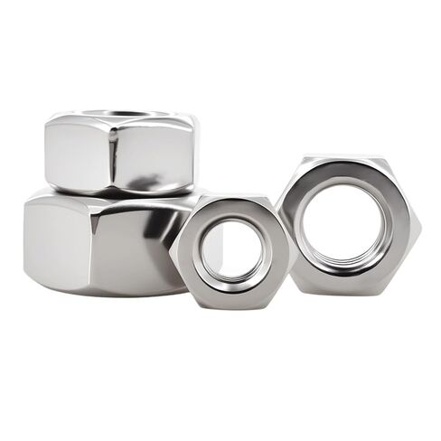 DIN934 Stainless Steel Hexagon Nut 304 SS Hexagon Nut Metric Threaded Hex Metal Fasteners Nuts M1 M2 M3 M4 M5 M6 M8 M10 M12-M48(M36 (1Pcs)) in Kuwait