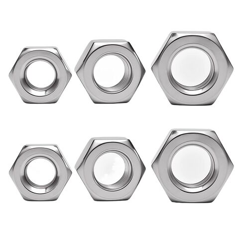 DIN934 Stainless Steel Hexagon Nut 304 SS Hexagon Nut Metric Threaded Hex Metal Fasteners Nuts M1 M2 M3 M4 M5 M6 M8 M10 M12-M48(M36 (1Pcs)) in Saudi Arabia