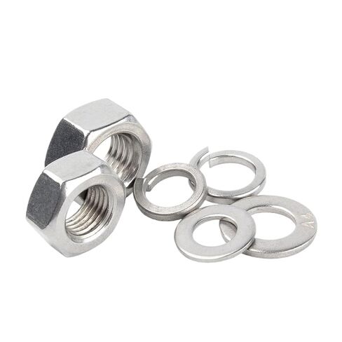 Bolt Nuts Flat Washers Spring Washers Set 304 Stainless Steel M1.6 M2 M3 M4 M5 M6 M8 M10 M12 M14 M16 M18 M20(M1.6 50Sets) in Kuwait