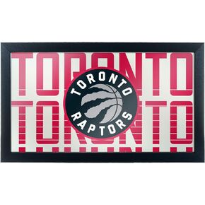 Trademark Gameroom NBA1500-TR3 NBA Framed Logo Mirror - City - Toronto Raptors