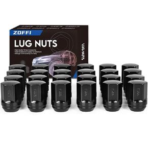 ZOFFI 24pcs M14x1.5 Lug Nuts Chrome OEM Factory Style Replacement for 2005-2019 Chrysler 300, 2011-2017 Dodge Durango, 2010-2017 Chevy Camaro Factory Wheels