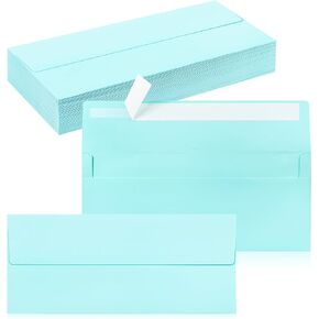 50 Pack #10 Business Envelopes, Self Seal Standard Kraft Envelopes for Secure Business & Legal Mailing, Office, Checks, Letter, Invoices, 4 1/8 x 9 1/2 Inches