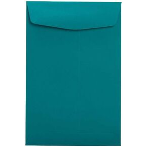 LUXPaper 9 x 12 Open End Envelopes | Peel & Press | Teal | 80lb. Text | 50 Qty
