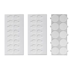 200PCS Clear Removable Sticky Adhesive with Easy to Tear Strips,Round Putty Clear Sticky Tack, Double Sided Adhesive Dots,No Trace Sticky Putty Waterproof Stickers for Festival Decoration