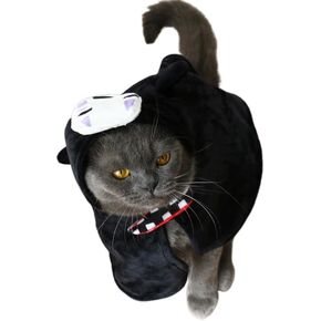زي ChoChoCho Anime Pet Cosplay للكلاب للقطط والكلاب - زي عباءة النينجا - مثالي للهالوين، والمناسبات التنكرية - مناسب للجراء والحيوانات الأليفة الصغيرة والمتوسطة (M/L، الهوكاجي السابع) in Kuwait