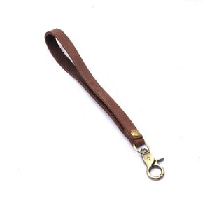 Genuine Leather Keychain Wristlet Key fob Lanyard with High-quality hooks for Wallet Purse Clutch Cellphone Wristlet Key