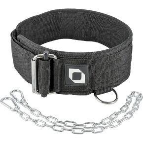 2-in-1 Multi Purpose Weight Lifting Belt & Weighted Dip Belt - Functional Exercise, Strength Training, Powerlifting, Deadlift, Squat, Olympic Lifts - Weighted Dips, Chin-ups, Pull-ups 100% Nylon