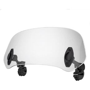 Motorcycle Windshield Extension Universal Adjustable Airflow Windscreen Wind Deflector Fits for Motobikes Dirt Bikes Scooter Cafe Racer (Clear A)