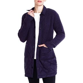 NIC+ZOE Women's Quilted Mix Media Coat