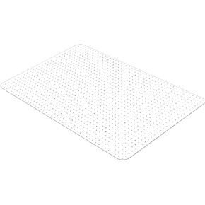 Office Chair Mat for Carpet, 55" x 35" Transparent Desk Chair Mat for Low Pile Carpeted Floor, Easy Glide Carpet Chair Mat for Home and Office