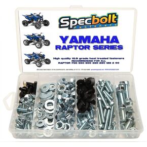 150pc Specbolt Bolt Kit, Fits: Yamaha Raptor 600 660 700 for Maintenance & Some Restoration Projects ATV Quad Also Fits 80 90 125 250 350