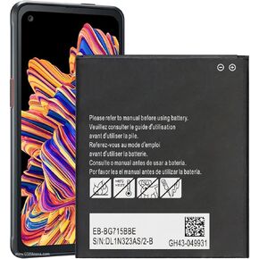【4500mAh】Galaxy Xcover Pro Battery,Upgraded version high capacity replacement battery suitable for Samsung Galaxy XCover 6 Pro EB-BG736BBE/Xcover Pro EB-BG715BBE G715F GH43-04993A SM-G715 Battery.