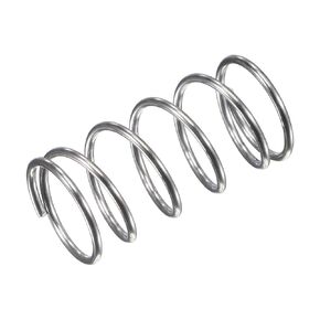 uxcell Compression Spring,304 Stainless Steel,15mm OD,1.2mm Wire Size,26mm Compressed Length,40mm Free Length,15.7N Load Capacity for Home Projects, Silver Tone, 10pcs