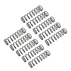 uxcell Compression Spring - 1.2mm Wire Dia , 13mm OD , 50mm Free Length Spring Steel Extension Spring,Black,10Pcs