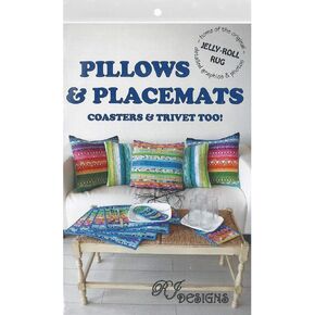 RJ Designs Jelly Roll Pillows&PlacmtsPtrn, 1 Count (Pack of 1)