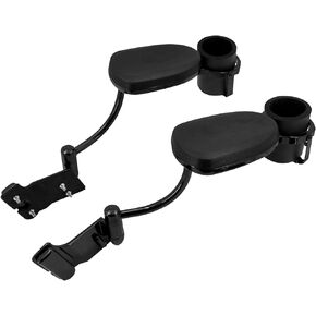 Motorcycle Passenger Armrests with Cup Holder Adjustable Fit for Honda Goldwing GL1800 2001-2017 (Chrome)