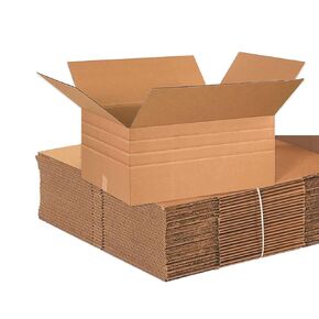 BOX USA Shipping Boxes Multi-Depth 26"L x 20"W x 12"H, 10-Pack | Corrugated Cardboard Box for Packing, Moving and Storage
