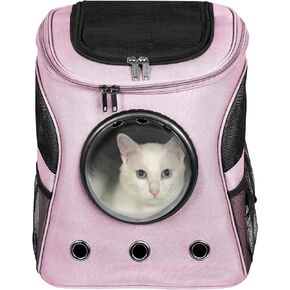 Modern Pet Carrier, Backpack for Small Pets with Strong Straps, Safety Zippers, Breathable Mesh, Changeable Window and Comfortable Pet Bag for Hiking, Travel and Outdoor Use (Grey)