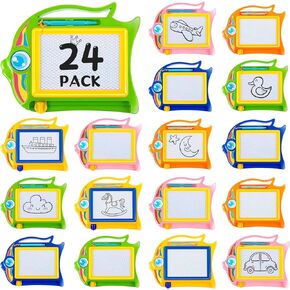 24 Pcs Mini Erasable Doodle Board Small Magnetic Drawing Board Kids Party Favors Magnet Drawing Pad Kids Drawing Board Sketch Board Drawing Pad for Kids Goodie Bag Stuffers Prizes, Colors at Random in Kuwait