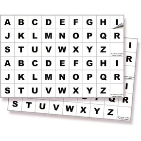 iSYFIX Letters Vinyl Stickers - A to Z, 1-inch, 4 Sets -Red Premium Decal, Ideal for Inventory, Storage, Organizing, Alphabet for Boxes, Toolbox, Lockers & More. Indoor and Outdoor