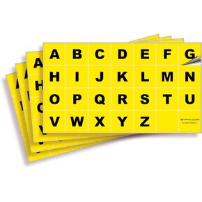 iSYFIX Letters Vinyl Stickers - A to Z, 1-inch, 4 Sets -Red Premium Decal, Ideal for Inventory, Storage, Organizing, Alphabet for Boxes, Toolbox, Lockers & More. Indoor and Outdoor