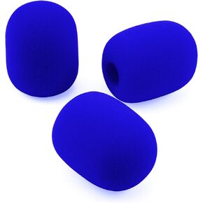 LEFXMOPHY Cloud II Mic Foam Replacement for HyperX Cloud 2 / Alpha/Alpha S/Mix/Core Gaming Headphone/Cloud Chat Headset Microphone Pop Filter Cover, 3 pack Blue Color Hyper X Windscreen in Saudi Arabia