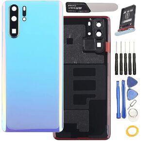 Battery Back Cover Replacement for Huawei P30 Pro VOG-L29 VOG-L09 VOG-L04 6.47" Rear Door Housing Case with Camera Lens and Tools (Breathing Crystal)