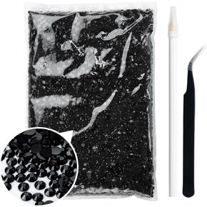28000 Pcs Transparent Resin Flatback Rhinestone, 4mm Jelly Resin Non-hotfix Rhinestones Larger Quantity Wholesale for Crafts DIY Design, Tumblers, Clothes, Makeup, Nail Art（SS 16,0.16 inch