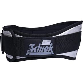 Schiek Sports Model 3006 Carbon Fiber Lifting Belt - Nylon Fiber Gym Belt with Marine Vinyl Back Support