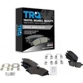 TRQ Ceramic Brake Pads Compatible with 2010-2016 Land Rover LR4