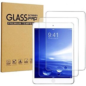 2 PACK Screen Protector for iPad 9th 8th 7th Generation, 10.2 Inch Tempered Glass Film Screen Cover for iPad 9 8 7 (2021/2020/2019), Compatible with Apple Pencil
