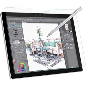 MoKo Matte Screen Protector for Microsoft Surface Pro 7 Plus/Pro 7/Pro 6/Pro 5/Pro 4/Pro LTE Tablet, Anti Reflection PET Film, Write Draw and Sketch with Surface Pen Like on Paper, Clear