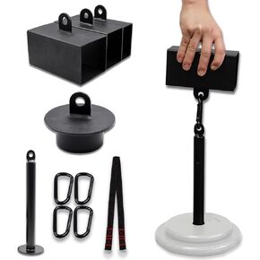 Metal Pinch Block Set with Loading Pin, Pinch Block Grip Workout Rock Climbing Power Grips Forearm Finger Exerciser Strength Training Strengthener Equipment