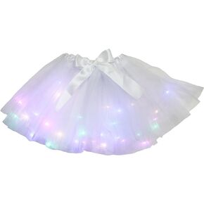 Petitebella Single Color Led Lights Girl Tulle Tutu 1-5y