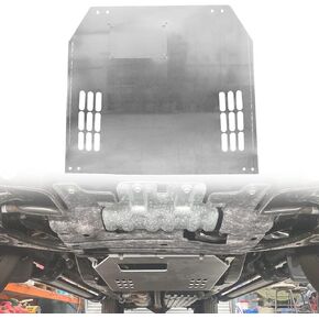 Catalytic Converter Shield Fits Ford F150 Skid Plate, Compatible with F150 Catalytic Converter Protection Shield 2009-2022 Aluminum (Silver)