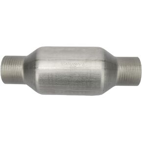 MAYASAF【2 pack】2.25" Inlet/Outlet Universal Catalytic Converter, High Flow Exhaust Pipe, w/o O2 Port (EPA Compliant), 2 pack