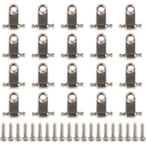 Bstinay 20pcs Sturdy Electric Guitar Roller String Retainers Trees Standard Roller String Guides with Screw Guitar Accessory