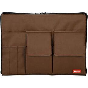 LIHITLAB Laptop Sleeve with Storage Pockets (Bag-in-Bag), 10 x 13.8 Inches, Orange (A7554-4)