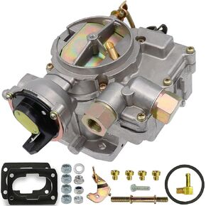 2 Barrel Marine Carburetor Carb for Mercruiser Rochester Mercarb 3.0L 2.5L 4 CYL V6 4.3L V8 5.0L 305 5.7L 350 Engines with Electric Choke Jets Gaskets Long Linkage, Replace 3310-864940A01