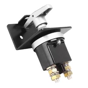 20247 Battery Disconnect Switch with Lock-Out Plate,500A 12V DISC Master Disconnect Switch, Polarity Negative, Kill Switch for Autos Cars Boats RVs, Fixed Handle Isolator Waterproof