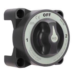 Battery Disconnect Switch 500A 3 Position RV Boat Power Cut Switch, IP66 Waterproof Ignition Protection Power Cut Master Switch M12 Battery Selector Switch for RV Boat