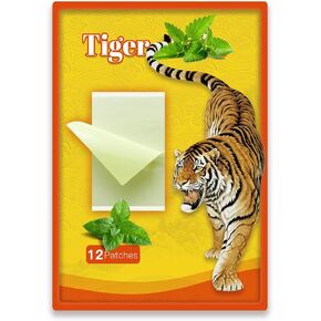 Tiger Patches Double Sided Back Patch Neck Shoulders Body Muscle Herbal Plaster Suitable for Men, Women, and The Elderly (26)