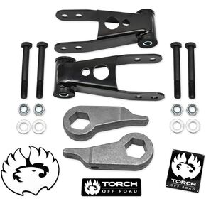 TORCH 3" Front 2" Rear Leveling Lift Kit compatible with 1998-2011 Ford Ranger 4X4 and Torsion Bar Suspension 2WD models (Edge and Sport)