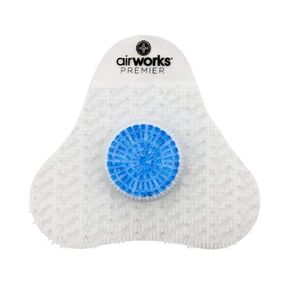 AirWorks AWSP233 Premier Urinal Screen with Block, Sunburst, Clear, 5" Height x 4" Length (Pack of 12)