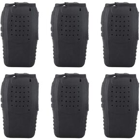 6Pcs Two Way Radio Cover Case for Baofeng BF888s, Silicone Walkie Talkies Holster Pouch Protector for BF 888s