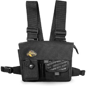 OPENMOON Radio Carry Case Chest Front Pack Pouch| Fits most two-way radios