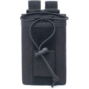 Radio Case Molle Tactical Radio Pouch Holder Military Heavy Duty Holster for Walkie Talkies Black