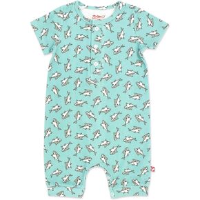 Zutano Baby Boys’ Organic Cotton Henley Bodysuit, Short-Sleeve Romper, Playsuit for Babies